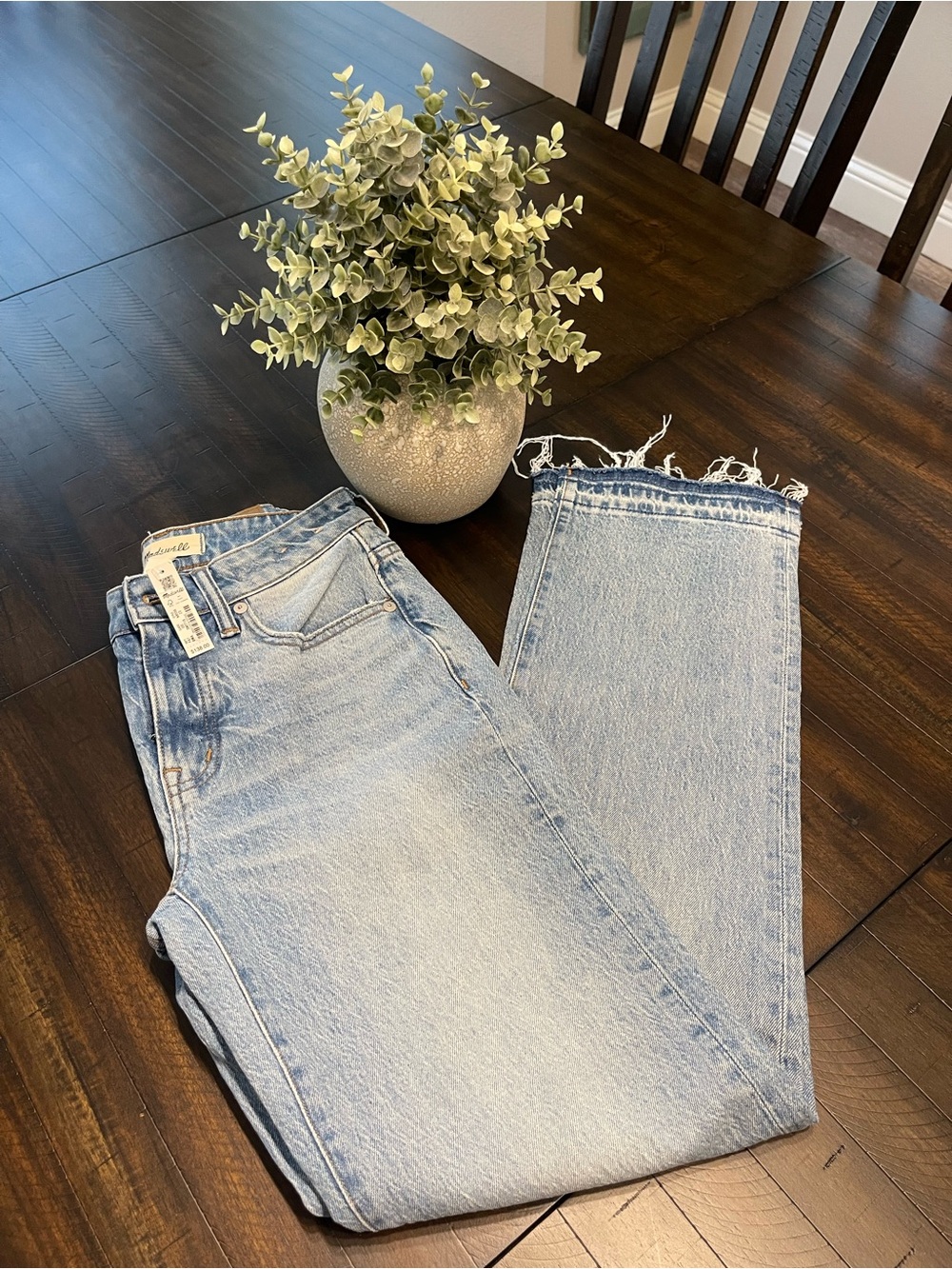 Madewell Light Wash Straight Leg Jeans - Picture 5 of 5